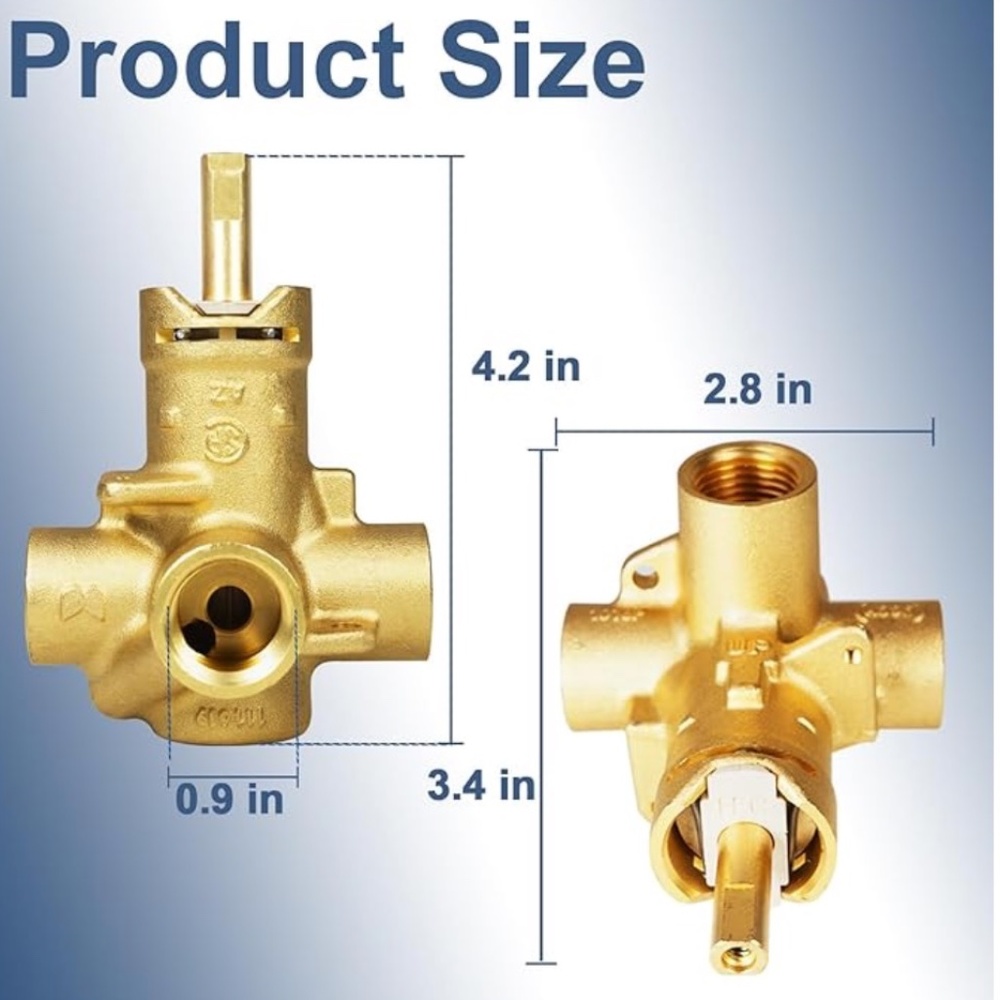 Shower Valve-2510 Posi Temp Valve Compatible with Moen Posi Temp Valve Trim Kits